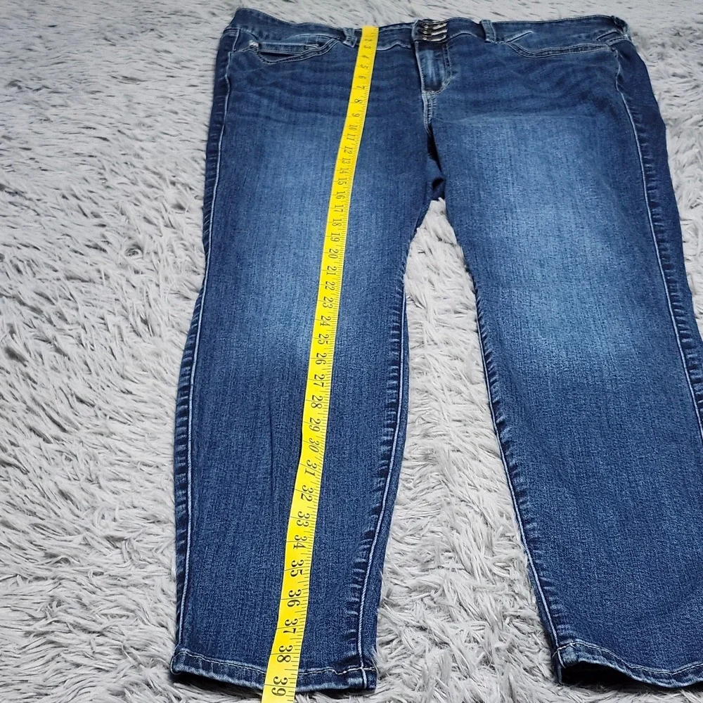 Torrid Jegging Jeans Womens 18 18R Super Soft Blue Denim Skinny Stretch 3 Button - Picture 8 of 15